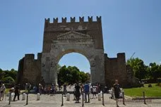 click to zoom Arch of Augustus, Rimini, Italy